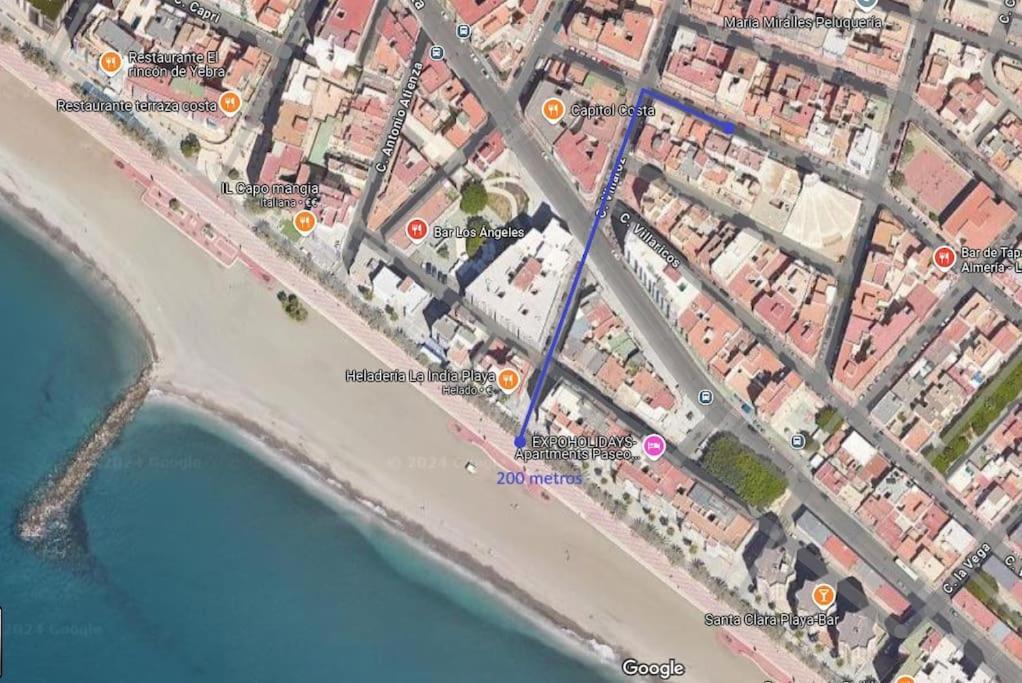 Apartamento Piso A 200 Metros De La Playa Llegada Autonoma Almería Exterior foto